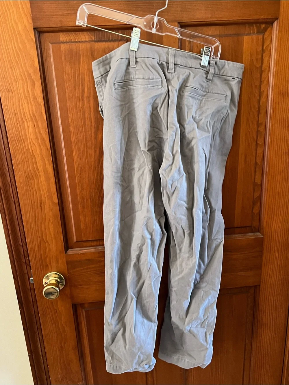 J.Crew High-Rise Girlfriend Chinos — Gray